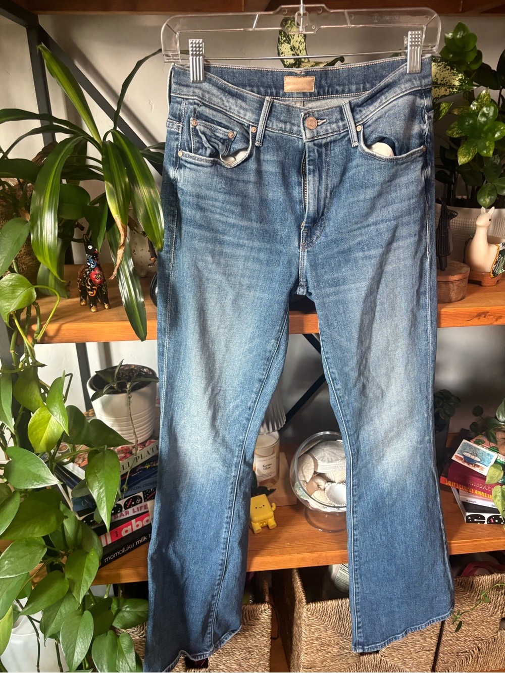 MOTHER Insider Ankle Mid-Rise Straight-Leg Jeans | Size 27